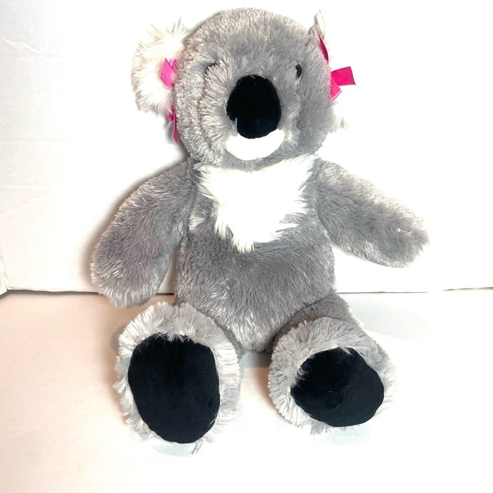 Build-A-Bear Gray and White Koala with Pink Bows Soft Plush Cuddly Stuff Animal - Picture 2 of 11